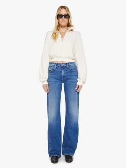 Cropped Half-Zip Sweatshirt