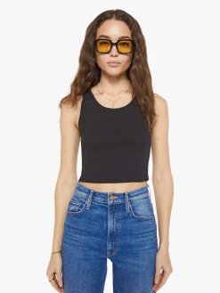 Cropped Scoop Neck Tank