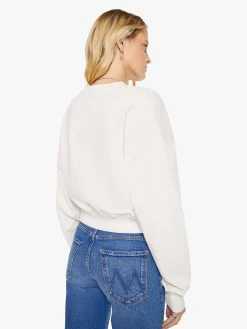 Eterne Cropped V-Neck Sweatshirt