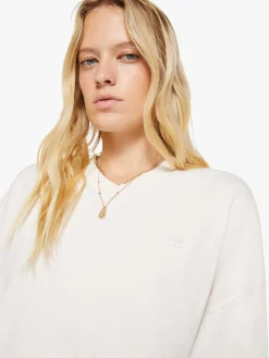 Eterne Cropped V-Neck Sweatshirt