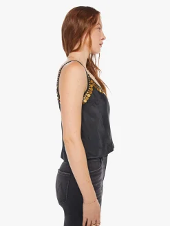 Fiona Gilded Coin Top