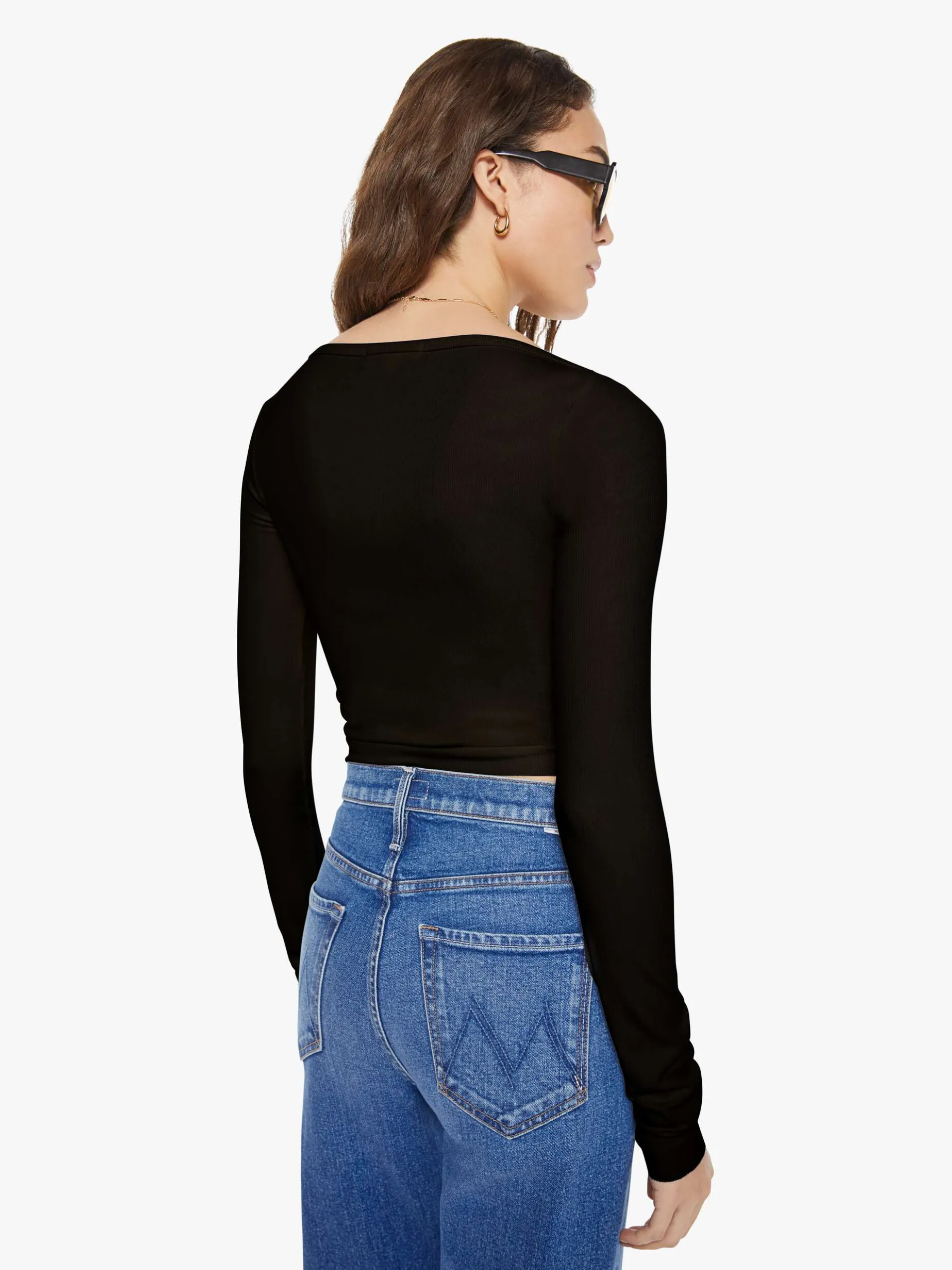 Long Sleeve Boatneck Top