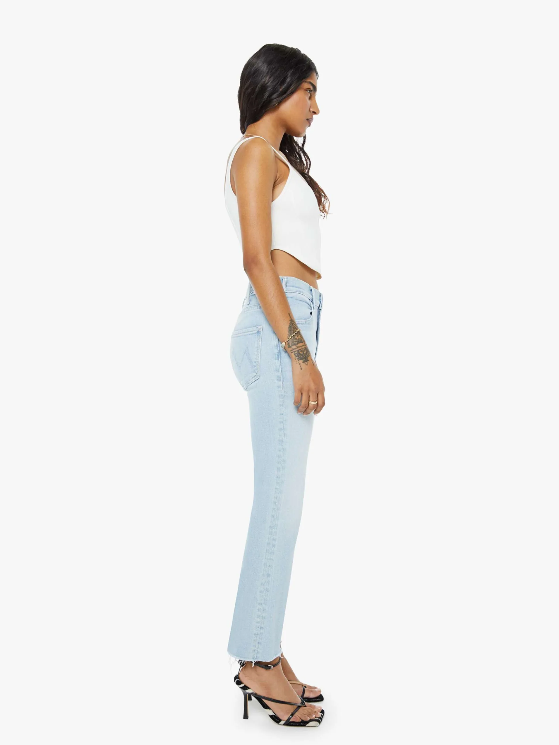 PETITES The Lil Hustler Ankle Fray