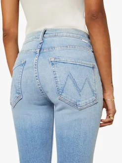 PETITES The Lil Mid Rise Dazzler Ankle Fray