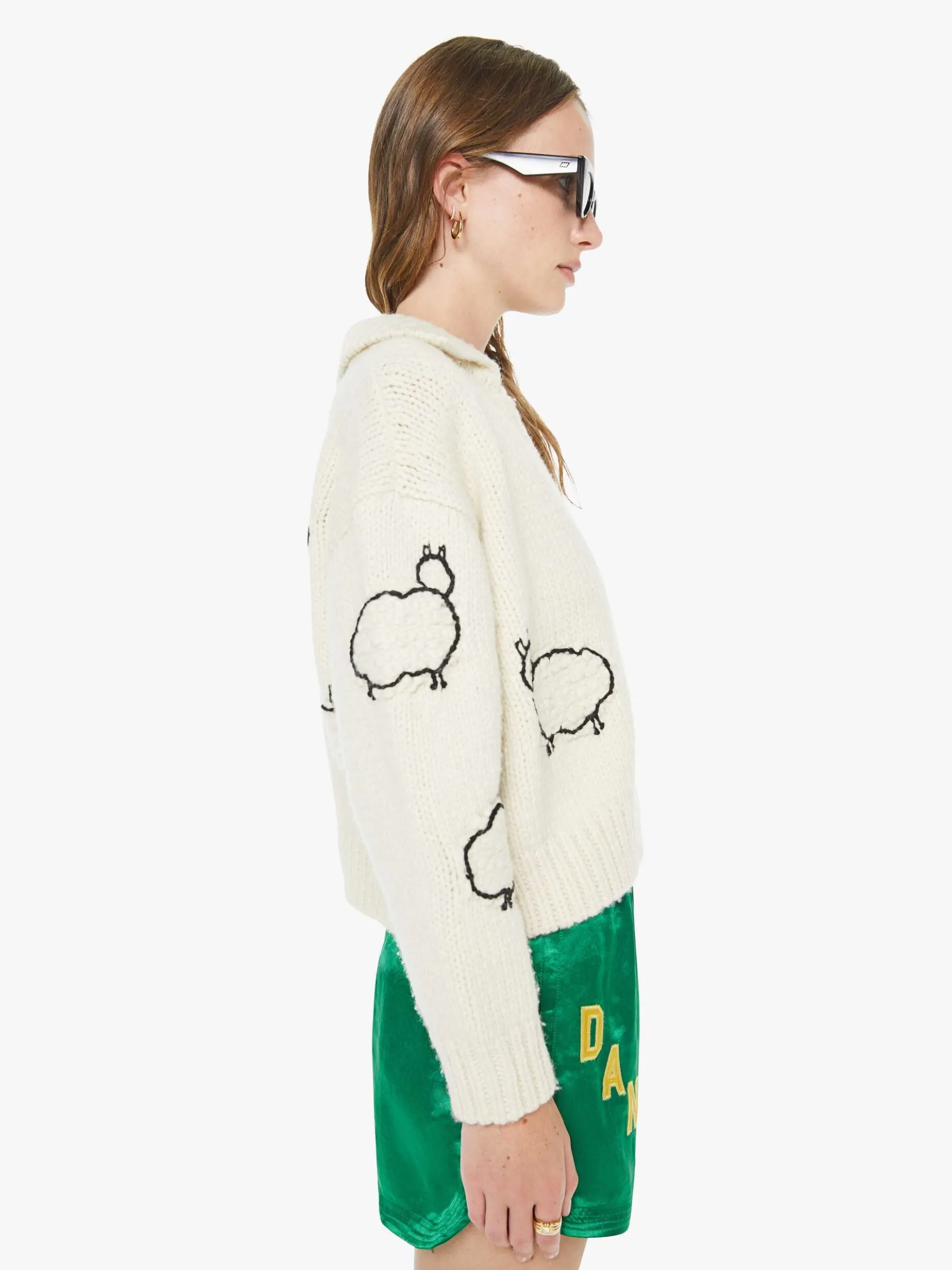 The Crop Raquette Cardigan