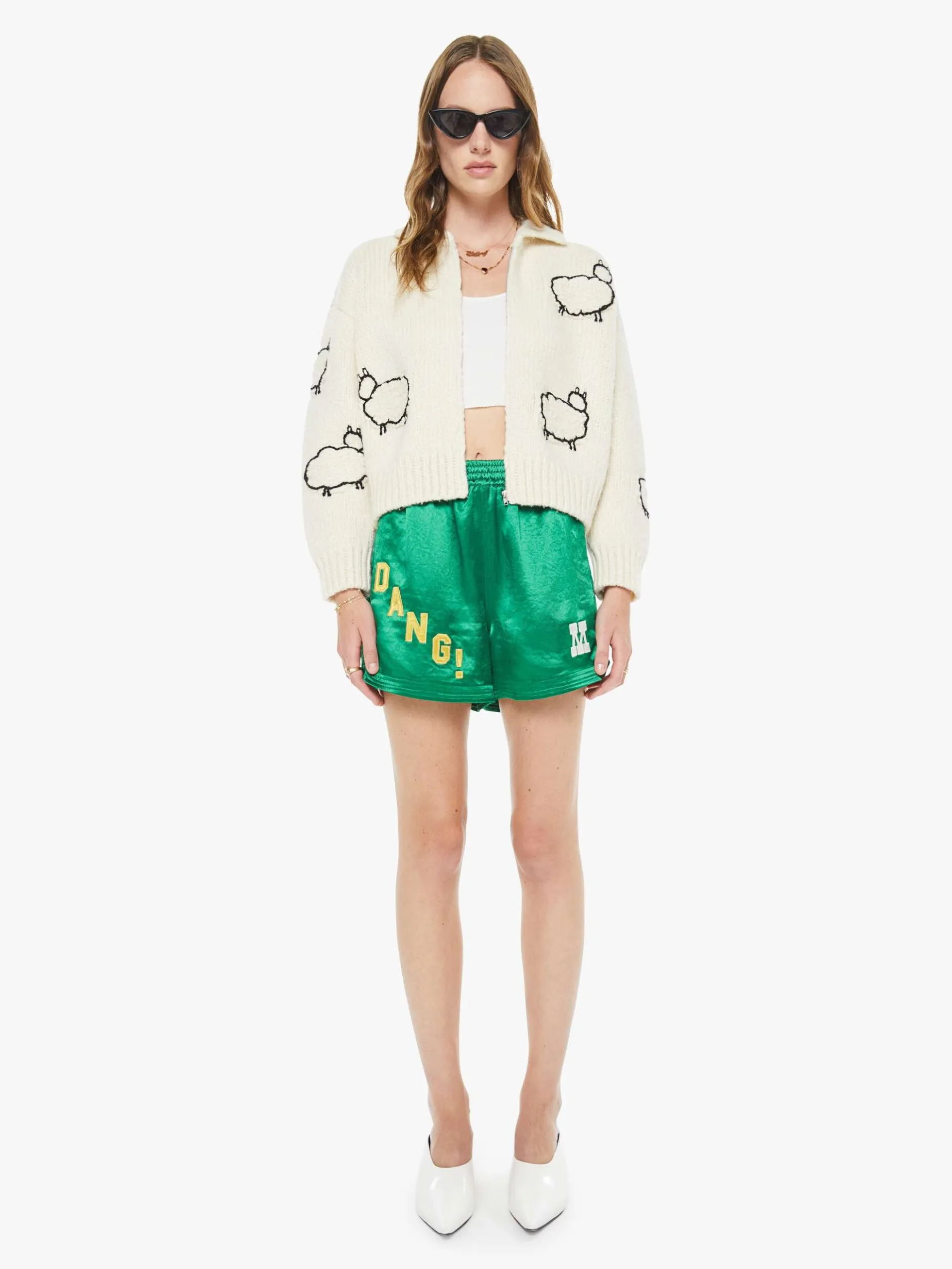 The Crop Raquette Cardigan