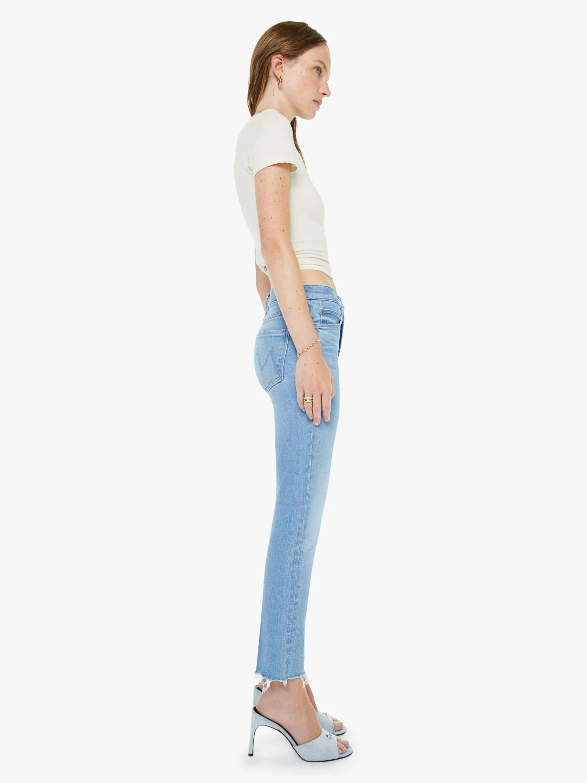 The Mid Rise Dazzler Crop Fray