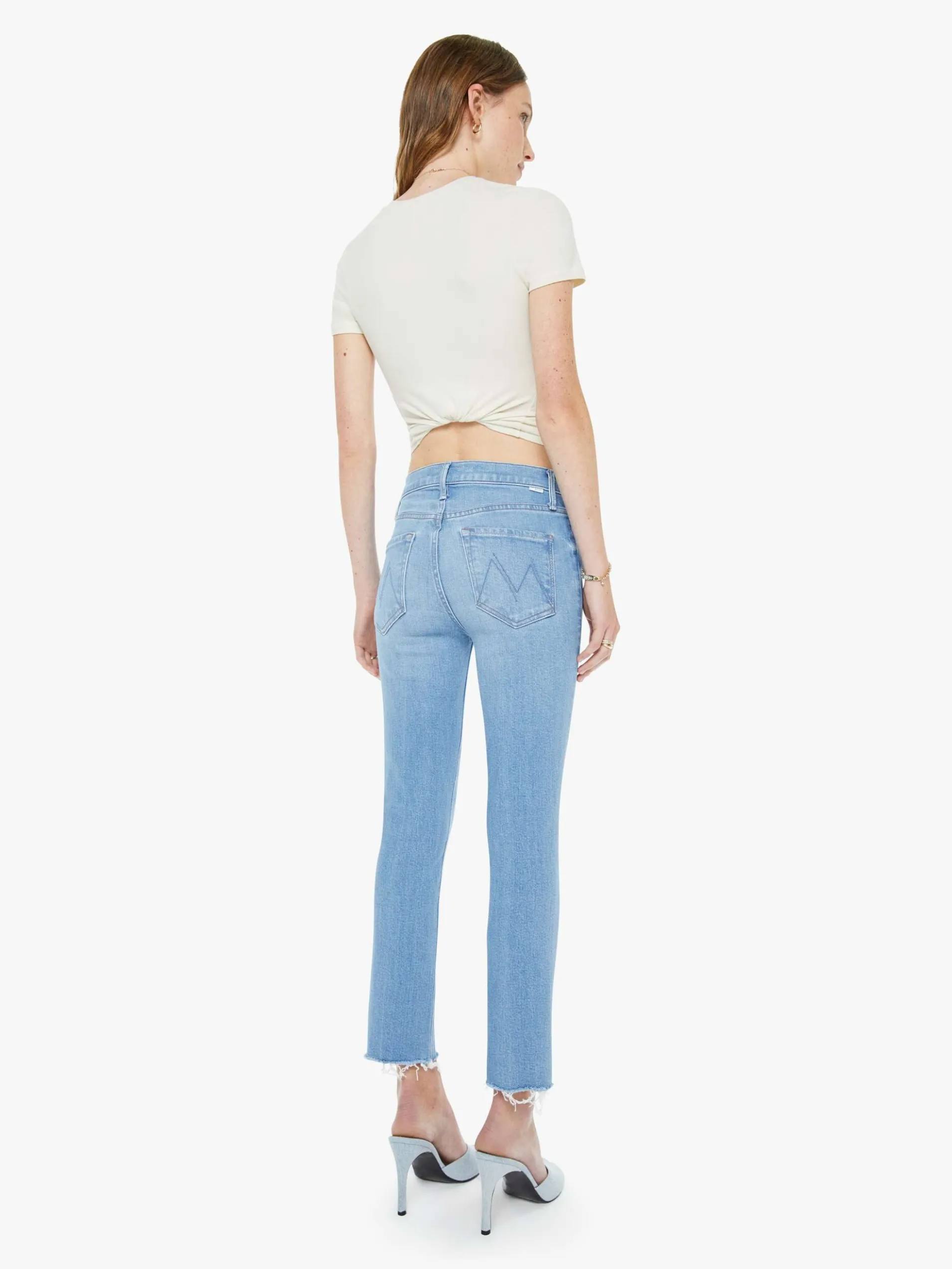 The Mid Rise Dazzler Crop Fray