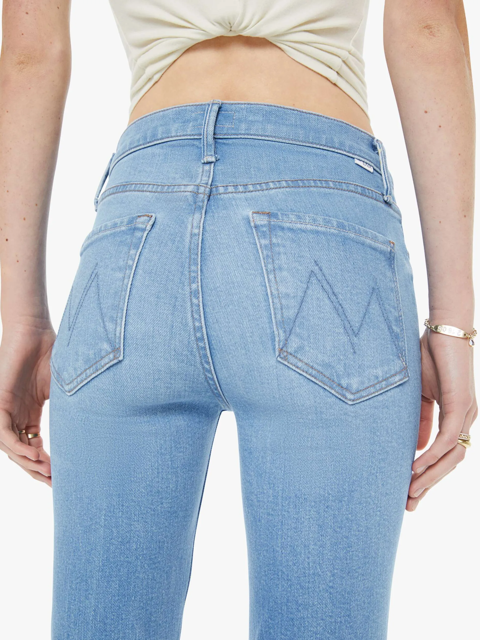 The Mid Rise Dazzler Crop Fray