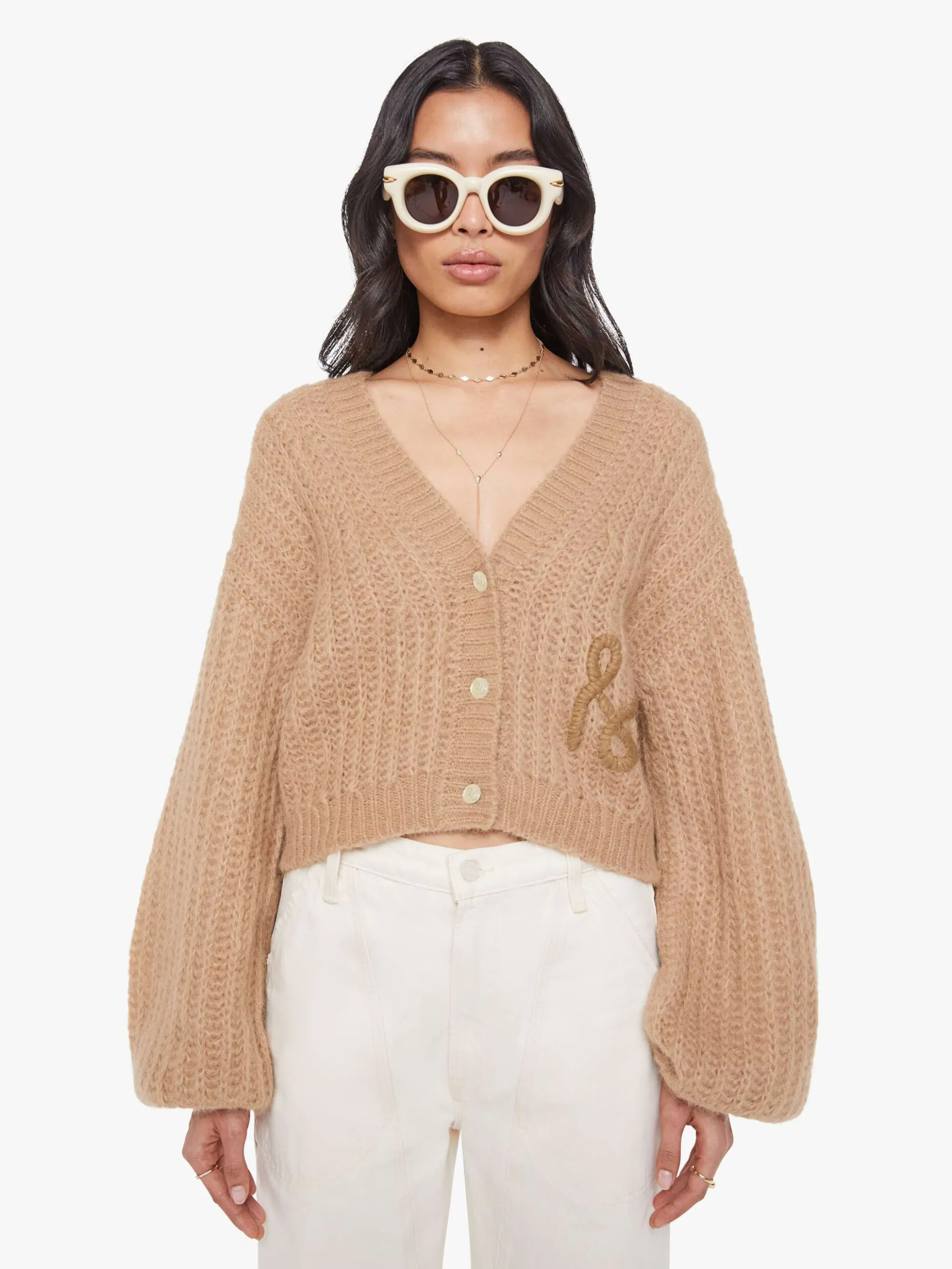 The Puffy Sleeve Varsity Cardigan
